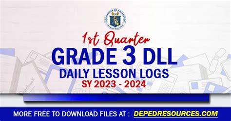 New Grade Daily Lesson Log St Quarter DLL SY DLL