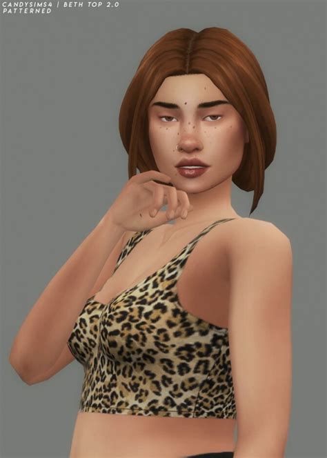 Beth Tank Top 20 At Candy Sims 4 Sims 4 Updates