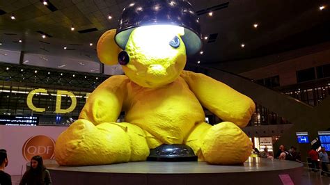 The Teddy Bear In Hamad International Airport In Doha Qatar 2 Youtube