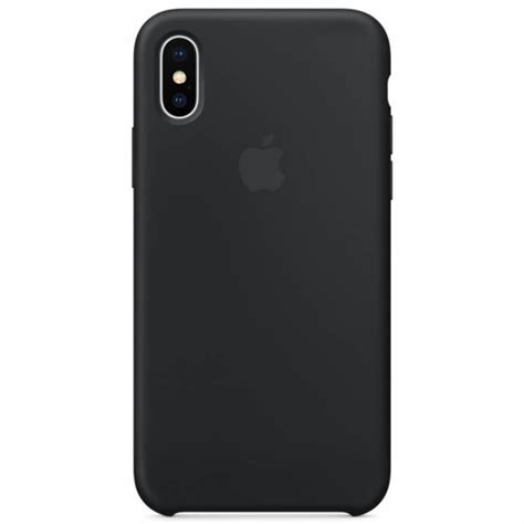 Apple Coque En Silicone Pour Liphone X Noir Coquedetelephonefr