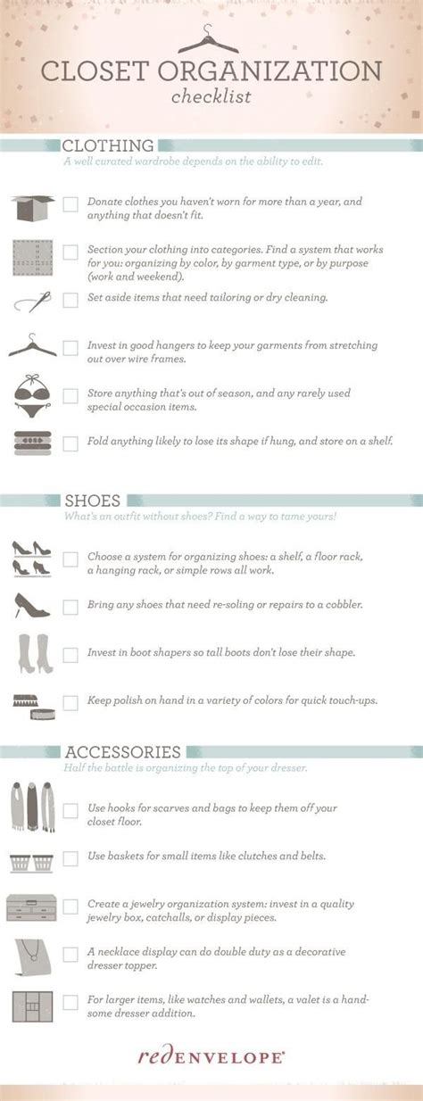 Closet organizers help you use your closet space better by providing hangers, bins, shelves, and other compartments for arranging your clothes. the organized closet - RedEnvelope Blog | Closet ...