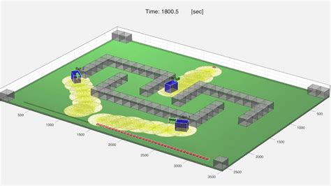 Multi Robot Path Planning For Wall Building Robots Simulation YouTube