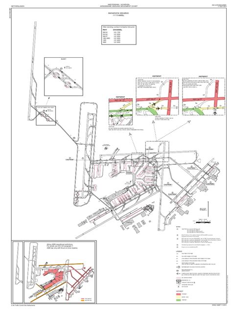 Eham Aerodrome Ground Movement Chart Pdf Air Traffic Control Aviation