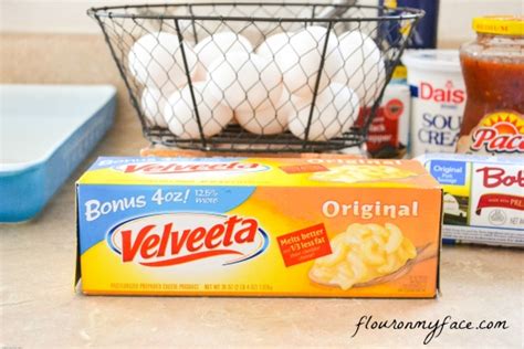Whisk eggs and sour cream in medium bowl until blended; Family Recipes: Velveeta Cheese Breakfast Casserole