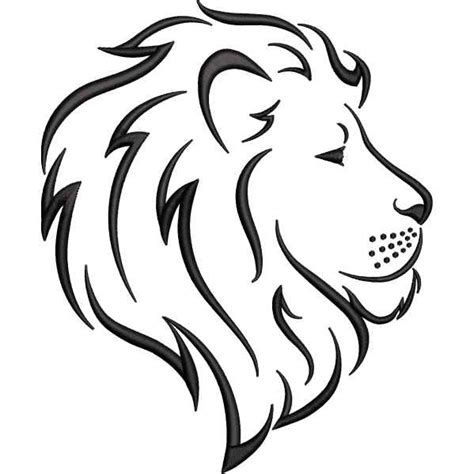 Try Out Outlined Lion Face Design At Cheap Price