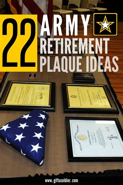 What is a good gift for military retirement. Best Army Retirement Gifts - Plaque Ideas for US Army ...