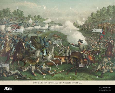 Us Civil War Shenandoah Valley Campaign Of 1864 Battle Of Opequon
