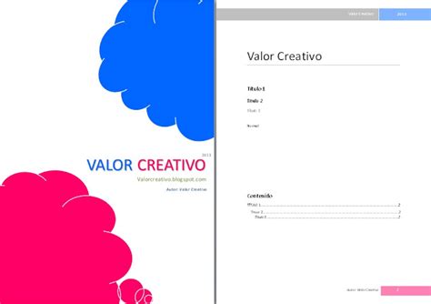 Valor Creativo Plantillas Word Imagui