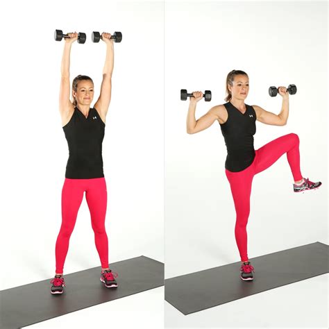 Shoulder Press And Side Crunch Plyometric Workout For Women