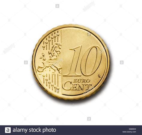 Cent 10 Euro Coin Currency Europe Money Wealth Stock Photo Alamy