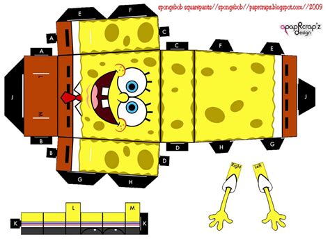 Spongebob Squarepants Paper Crafts Paper Toys Anime Crafts