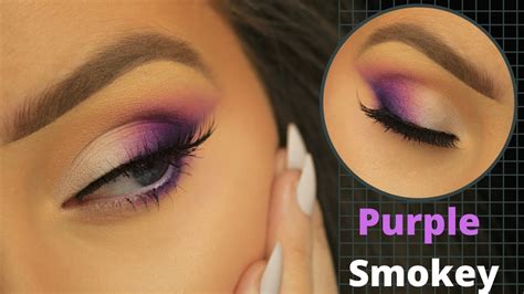 makeup tutorials for purple smokey eyes
