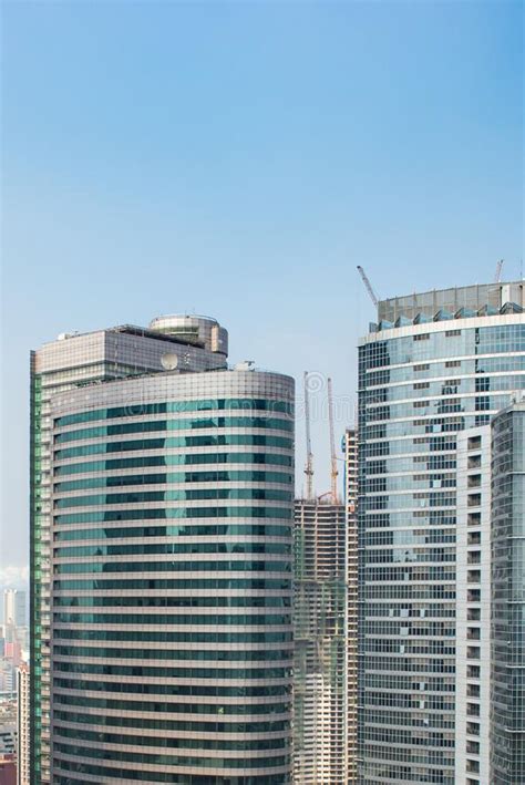 Vertical Photo Of Modern Office Buildings In The Financial District