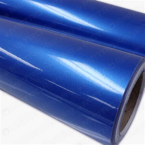 Purchase In X In M Gloss Blue Metallic Vinyl Scotchprint Car Wrap Film Sheet In