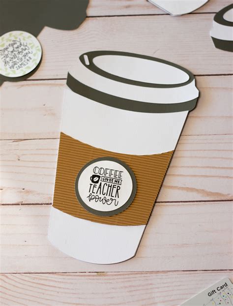 Coffee Cup Gift Card Holder Template Free Pdf And Svg File Leap Of