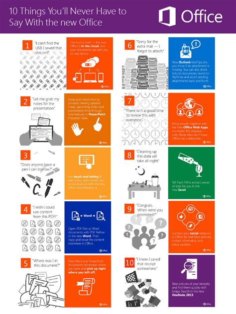 Top Office 365 Features For Improving Your Business Infographic