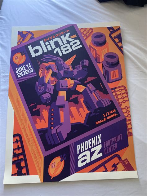 The poster for the Phoenix show tonight! : r/Blink182