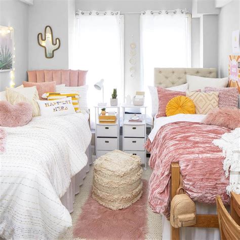 Dormify Faux Fur Throw Pillow Dorm Essentials Dormify College Dorm Room Decor Girls Dorm