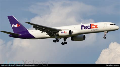 N936fd Fedex Boeing 757 200 By Justin Kocsis Aeroxplorer Photo Database