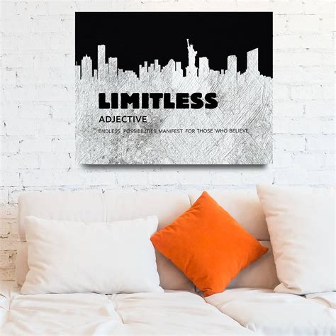 Limitless Motivational Canvas Wall Art Abstract Wall Art - Etsy