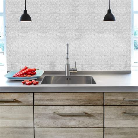 Misty Bay Glass Mosaic Wall Tile From The Bling Collection With Its Smooth Glossy Surface An
