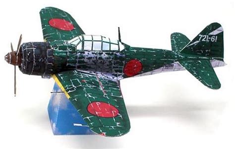 Papermau Ww2`s Zero Fighter Type 52 Aircraft Paper Model In 148