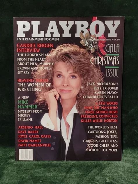 Playboy Magazine December Candice Bergen Petra Verkaik Trudy