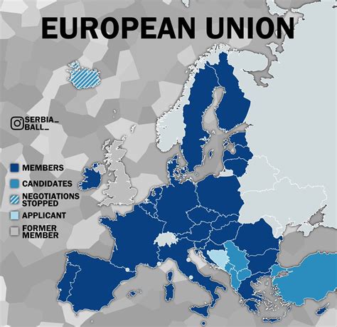 Map Of Countries In The European Union 2020