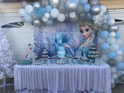 Background Image Frozen Themed Birthday Party Frozen
