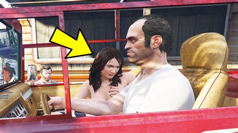 What Trevor And Amanda Do In The Car In Gta 5 Michael Catches Them