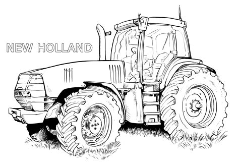 Ausmalbilder Traktor New Holland Tractor Coloring Pages Coloring