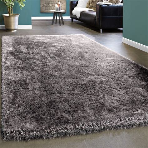 Die fasern wurden via optisch überzeugen unsere 100 x 150 cm großen shaggy teppiche zunächst natürlich mit ihrer farbgebung. Edler Teppich Shaggy Hochflor Einfarbig Flauschig Glänzend ...