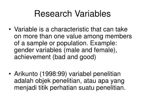 Every variable has a distribution, which is the way the scores are distributed across the levels of that variable. PPT - Research Variables & Hypothesis PowerPoint ...
