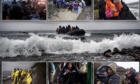 Migrants Storm The Gates Of Lesbos As Un Warns Refugees Are Forced To