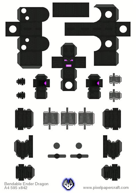 Mob skins change the look of animals, monsters and some common objects in the game. Papercraft Bendable Ender Dragon (No Toothpicks ...