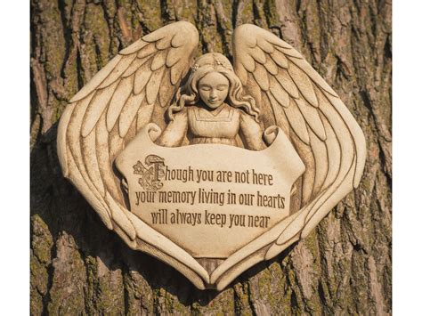 Angel Wings Memorial Plaque Sympathy Angel Garden Stone Etsy Canada