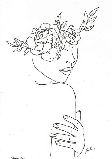 Contemporary Art One Line Drawing By Yulia Artifacts World