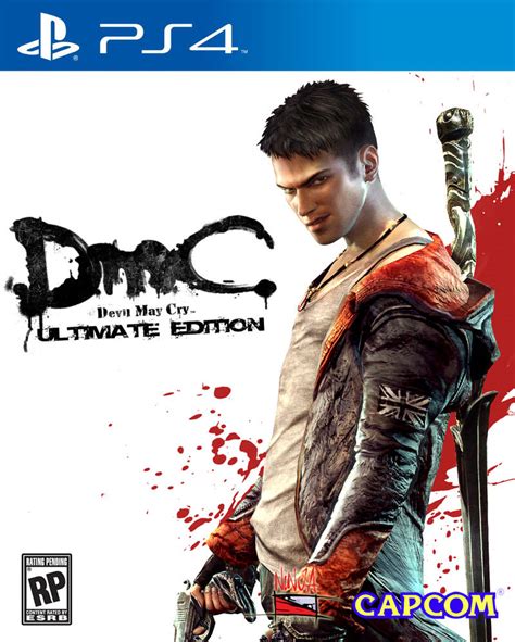 Dmc Devil May Cry Ultimate Edition Ps4 Cover Art By Trinitynexus384 On Deviantart
