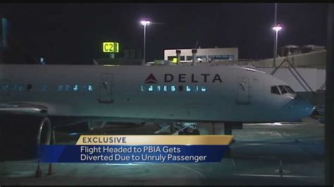 Flight Headed To Pbia Gets Diverted Due To Unruly Passenger