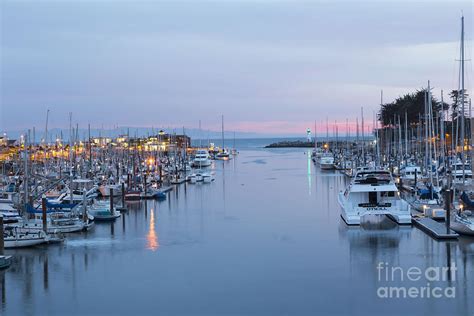 Santa Cruz Harbor At Dusk Photograph By Theresa Ramos Duvon Fine Art