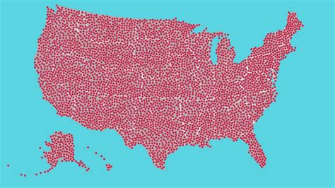We Put 700 Red Dots On A Map Map Red Dots Dots