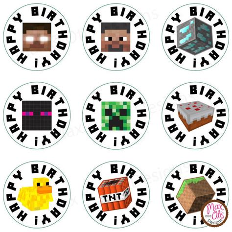 Printable Hershey Kiss Stickers Minecraft Max And Otis Designs