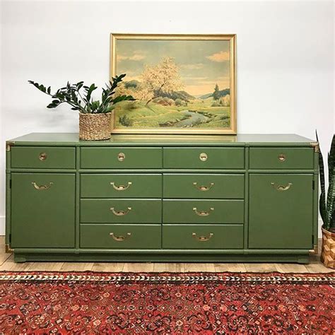 Check Out This Beautiful Green Campaign Dresser That Simpleredesign