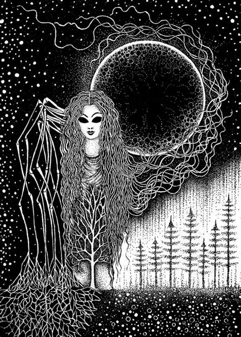Dark Forest Girl Poster By Gontobbo Organization Displate Dark