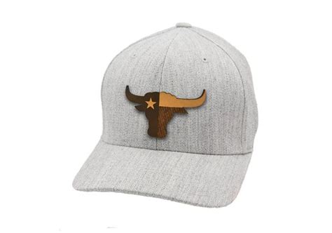 The Longhorn Flex Fit Leather Patches Longhorn Genuine Leather