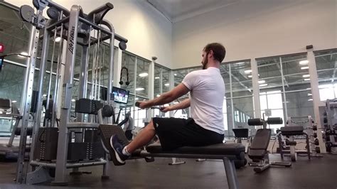 Online Personal Trainer Back And Arms Exercise Seated Underhand Cable