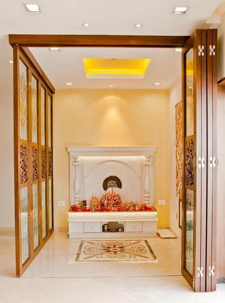 Here are some simple wooden temple design ideas. 30 Best Temple-Mandir Design Ideas in Contemporary House ...