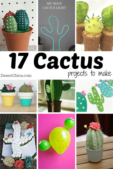 17 Cute Diy Cactus Projects To Make Desert Chica
