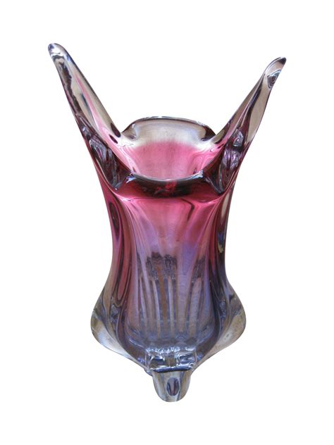 Vintage Mid Century Modern Murano Purple Glass Vase Chairish