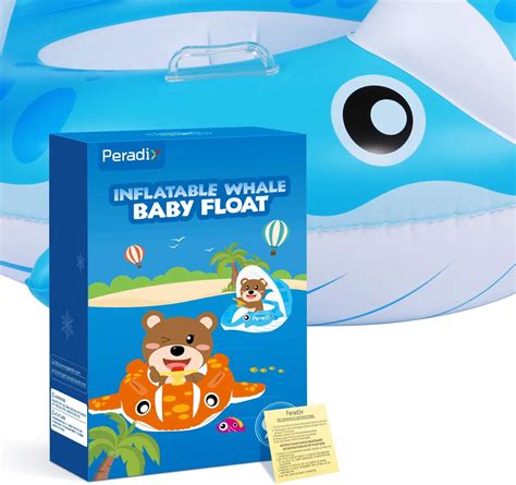 The baby float tube features a comfortable leg free seat, soft inflatable cushion, and adjustable. Peradix Baby Pool Float with Canopy Sunshade, Whale Theme ...